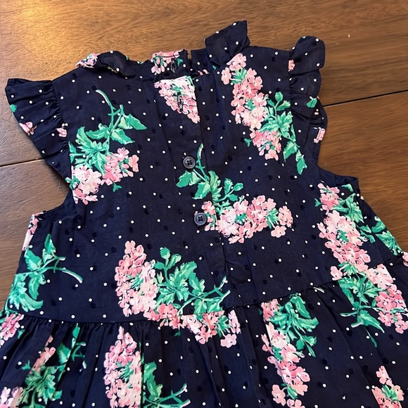 Floral dress with ruffles sleeve and neckline details Janie and Jack size 3 - Picture 4 of 4